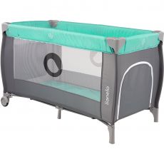 Манеж-ліжечко Lionelo Sven Plus Turquoise Grey